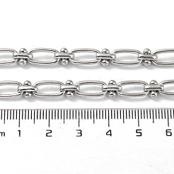 Anlaufgeschützte ovale Gliederketten aus Edelstahl 304 mit Knoten&nbsp;CHS-B005-01P