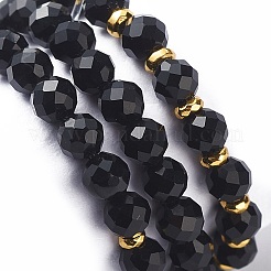 15 Stück 5er-Set mit natürlichen schwarzen Onyx- und synthetischen Hämatit-Perlen-Stretchringen&nbsp;RJEW-JR00521