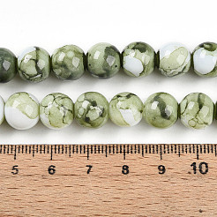 Backen Farbe Glasperlen Stränge&nbsp;X-DGLA-N003-10mm-C06