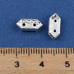 Barre distanziatrici in ottone e cristallo con strass&nbsp;RB-T019-01B-S