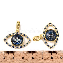 Pendentif en zircone cubique micro pavé de laiton placage en rack&nbsp;KK-H486-20G-01