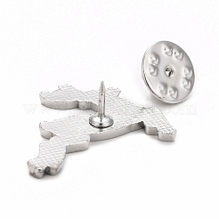 Spilla smaltata con renne natalizie&nbsp;JEWB-G010-04P
