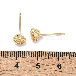 Nuggets Messing Ohrstecker&nbsp;EJEW-F403-01G