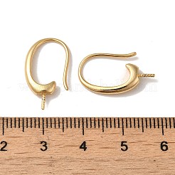 Cremagliera in ottone placcatura ganci orecchino&nbsp;KK-G480-09LG