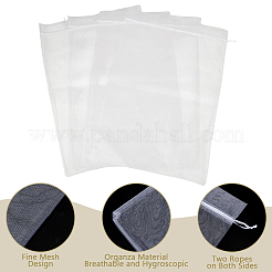 50 x Organza-Verpackungsbeutel mit Kordelzug&nbsp;ABAG-DR0001-11B
