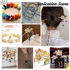 100 pièce de capuchons de perles en laiton de 10 styles&nbsp;KK-PH0006-60