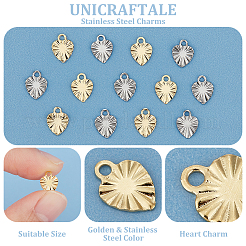 200 Stück 2 Farben 304 Edelstahl-Charms&nbsp;STAS-UN0054-93