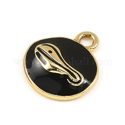Pendentifs en émail d'alliage de café mélangé&nbsp;ENAM-B038-01G-01