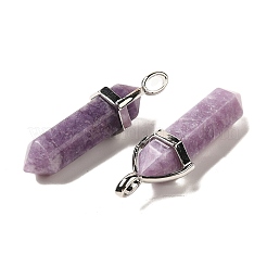 Pendenti a punta in lepidolite naturale&nbsp;G-G025-01P-30