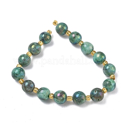 Galvanisierte natürliche Druzy Geode Kristallperlen Stränge&nbsp;G-G459-02N