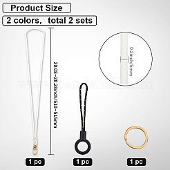 2 correa de poliéster para móvil&nbsp;HJEW-GF0001-65