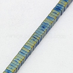 Electroplate non magnetici ematite Perle sintetiche heishi fili&nbsp;G-J171B-3x3mm-04