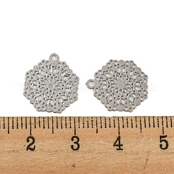 Anhänger mit Verzierungen aus Messing und geätztem Metall&nbsp;KKC-D001-16P