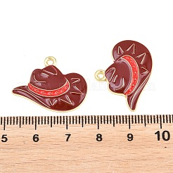 Anhänger aus Emaille mit West-Cowboy-Motiv aus Legierung&nbsp;ENAM-L056-01F-05