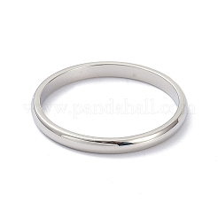 Anello da dito liscio a cupola lucidato da 2 mm anti-ossidazione per ragazze e donne&nbsp;RJEW-C012-05E-P