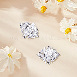 2 Stück Strass-Clip aus Legierung für dekorative Kopfhörer-Accessoires&nbsp;FIND-CP0003-61A