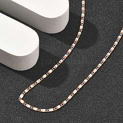 Collane a catena ovale in ottone per donna&nbsp;NJEW-D302-26RG