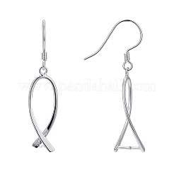 Anlaufschutz rhodiniert 925 Sterling Silber Ohrring Zubehör&nbsp;STER-F048-38P