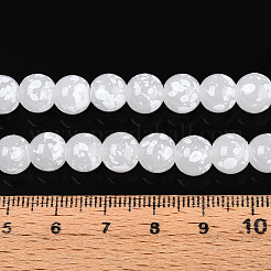 Perles de verre de peinture de cuisson&nbsp;X1-DGLA-N015-8mm-01