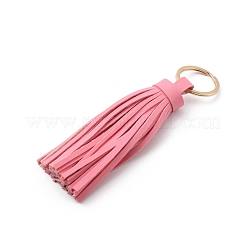 Porte-clés pendentifs gland en cuir pu&nbsp;KEYC-WH0021-36C