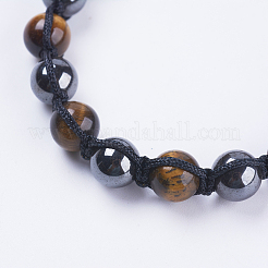 Nylon regolabile bracciali intrecciati cavo di perline&nbsp;BJEW-F308-51B