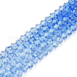 Perles de verre en fil de peinture cuite à dégradé de couleurs&nbsp;DGLA-A039-T4mm-A020