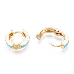 Laiton Huggie boucles d'oreilles&nbsp;EJEW-S209-07C