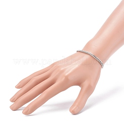 Anlaufgeschützte Panzerkettenarmbänder aus 304er Edelstahl mit Diamantschliff für Herren&nbsp;BJEW-JB06018-02