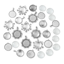 DIY Rohling Anhänger aus Legierung im tibetischen Stil&nbsp;DIY-FS0005-76A