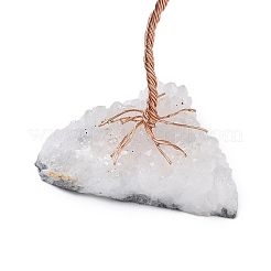 Trucioli di fluorite naturale decorazioni albero della vita&nbsp;DJEW-P022-01B-05