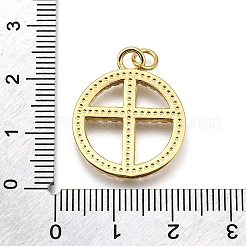Gestell Messing micro ebnen Zirkonia Anhänger&nbsp;KK-K401-88G