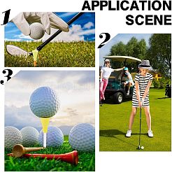 12 tee de golf double en plastique bicolore&nbsp;AJEW-CA0001-62