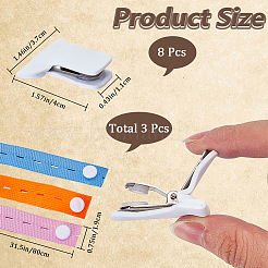 3 Stück elastische Bänder für den Kleiderorganizer aus Polyester in 3 Farben&nbsp;FIND-CN0001-68B