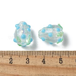 Fili di perline irregolari in laminato lampwork fatti a mano&nbsp;FOIL-Z001-05A