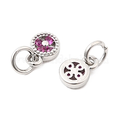 Pendentifs avec zircon cubiques à micro-pavés en laiton&nbsp;KK-Z147-01P