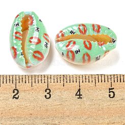 Bedruckte natürliche Muschelperlen&nbsp;BSHE-G037-01A