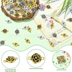 80 pièce 4 styles de liens/connecteurs de style tibétain&nbsp;TIBEB-YW0001-39