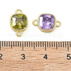 Verbindungsanhänger aus Messing mit kubischem Zirkonia-Pavé&nbsp;KK-L264-11G