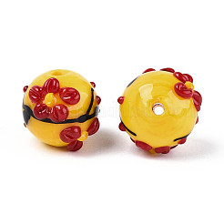 Perles en émail faites à la main&nbsp;LAMP-T023-23I
