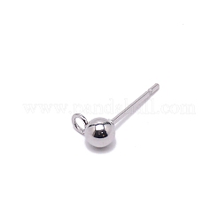 Ohrstecker mit Kugel aus Edelstahl 304&nbsp;FIND-SZC0006-01C-P