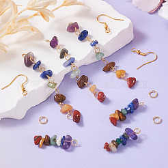 DIY-Chakra-Edelstein-Ohrring-Herstellungskits&nbsp;DIY-TA0009-02