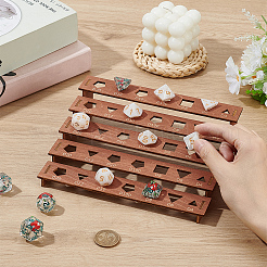 1 Beutel mit 5-stufigen Würfel-Organizer-Displayständern aus Holz&nbsp;ODIS-BC0001-28