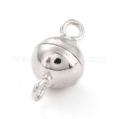 Anti-ossidazione placcato rodio 925 fermagli magnetici in argento sterling&nbsp;STER-A001-02B-P