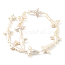 Natürliche Barock Keshi Perlen Stränge&nbsp;PEAR-B004-06B-01A