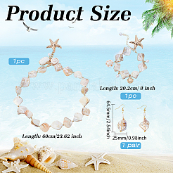 Armbänder mit Muschelperlen&nbsp;SJEW-ME0001-11