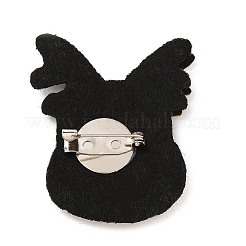 Weihnachtsbrosche aus PU-Leder&nbsp;JEWB-C004-01H