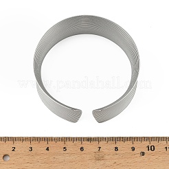 Weit geöffnete Armreifen aus Edelstahl 304 für Damen&nbsp;BJEW-K230-03A-P