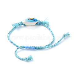 Pulseras de cuentas trenzadas ajustables&nbsp;BJEW-JB05152-02