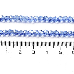 Chapelets de perles en verre transparent électrolytique&nbsp;EGLA-A035-T4mm-A14