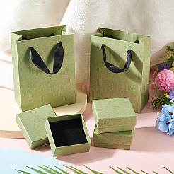 3 boîte de présentation carrée en papier pour bijoux&nbsp;CON-TA0001-39E-01